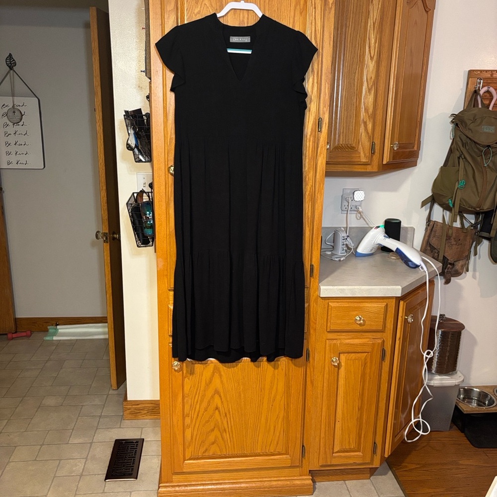 Universal Thread Black Midi Dress